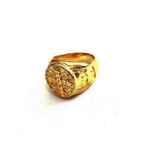 Gold Cross Insignia Ring