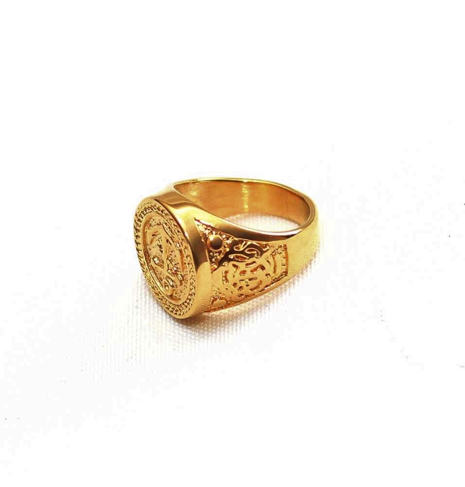 Emperor 4k Gold Anchor Ring