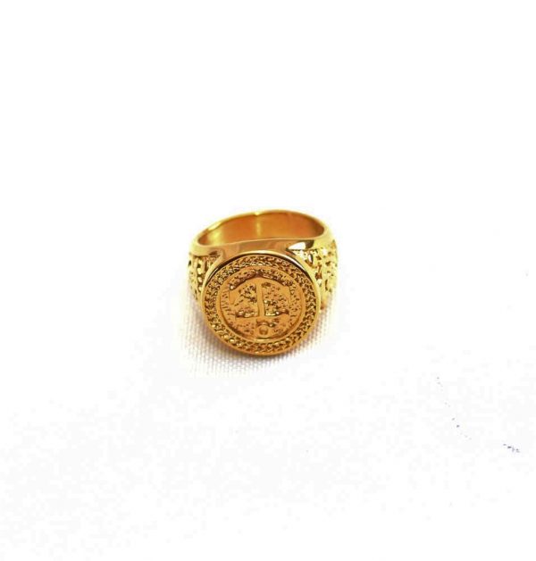 Gold Cross Insignia Ring - Image 2