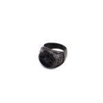 Compass Black Ring
