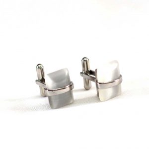 Clear Crystal Cufflinks