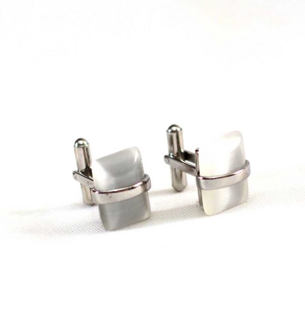 Clear Crystal Cufflinks