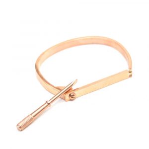 4K Rose Gold Cuff Bracelet 