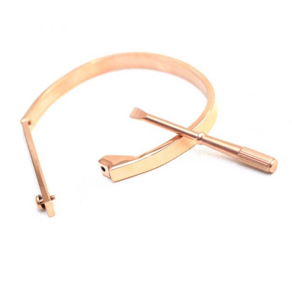 4K Rose Gold Cuff Bracelet  - Image 2