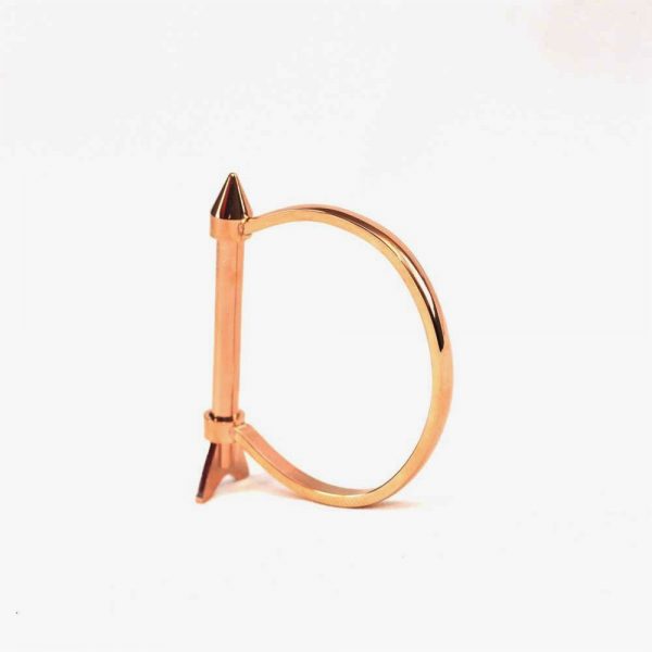 Rose Gold Arrow Cuff Bracelet - Image 3