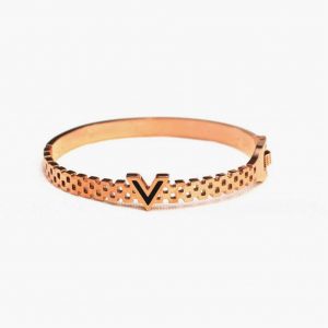 4k Rose Gold Spring Hinge Bracelet