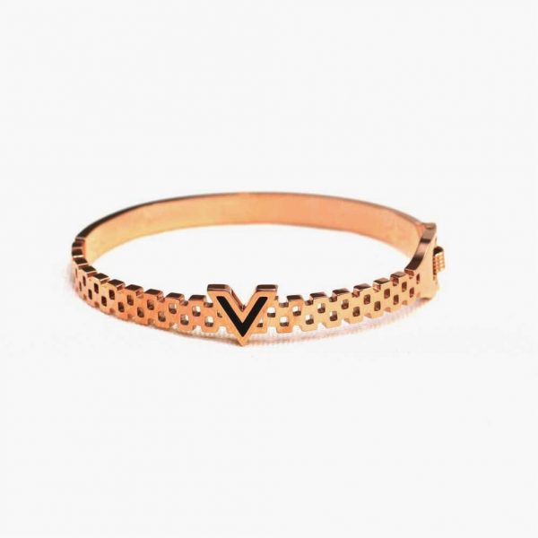 4k Rose Gold Spring Hinge Bracelet