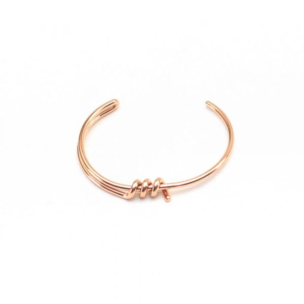Rose Gold Caramel Knot Bracelet - Image 3