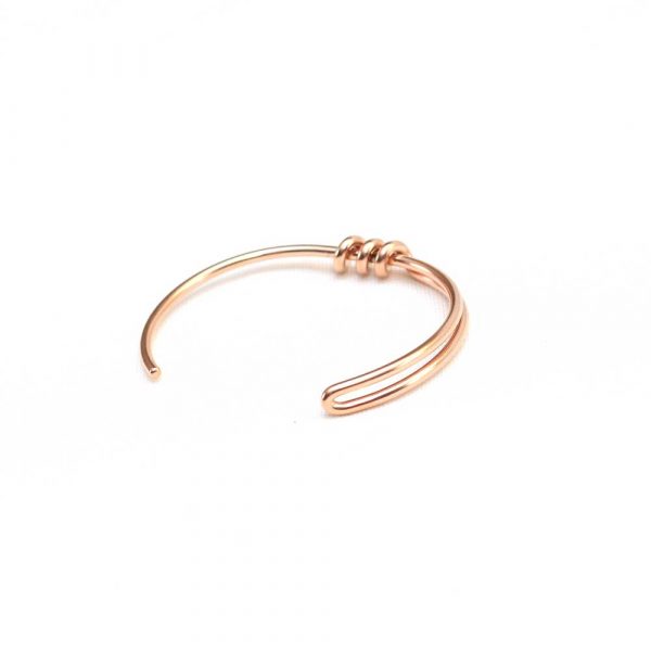 Rose Gold Caramel Knot Bracelet - Image 2