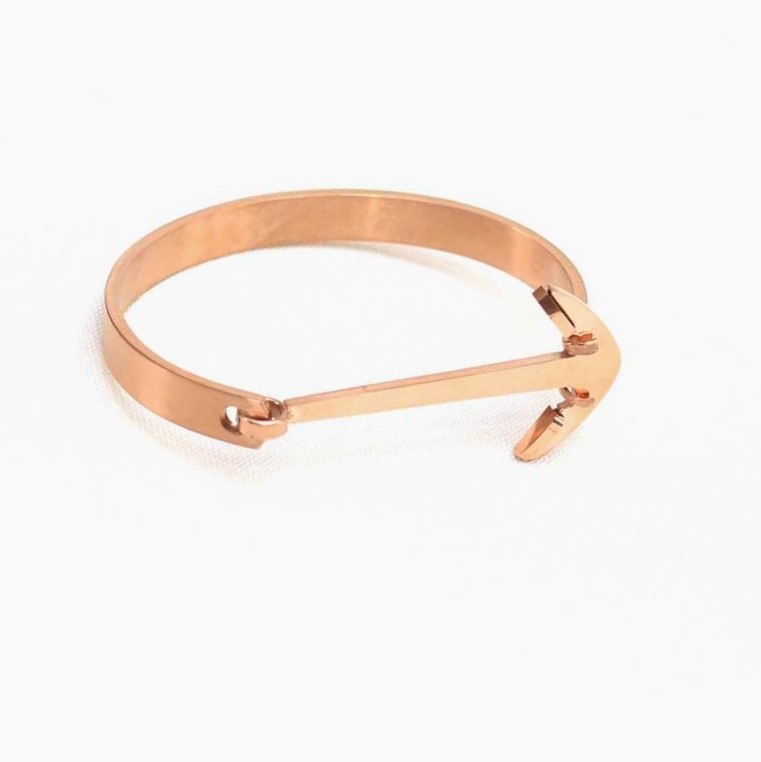 Rose Gold Anchor Design Bracelet