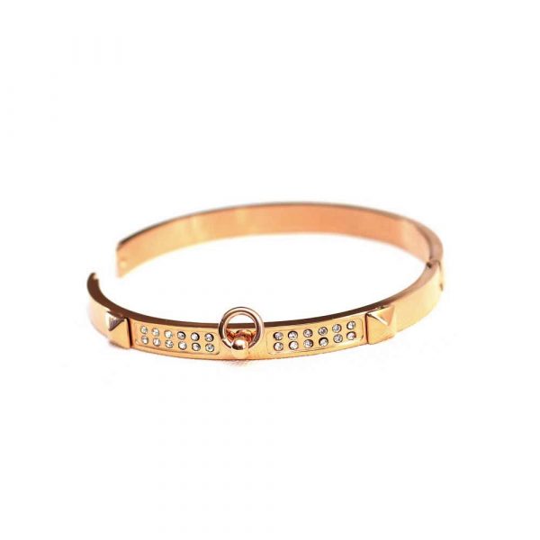 Rose Gold Stud Gem Bracelet - Image 3