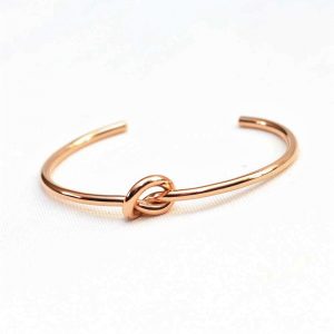Rose Gold Knot Steel Bracelet