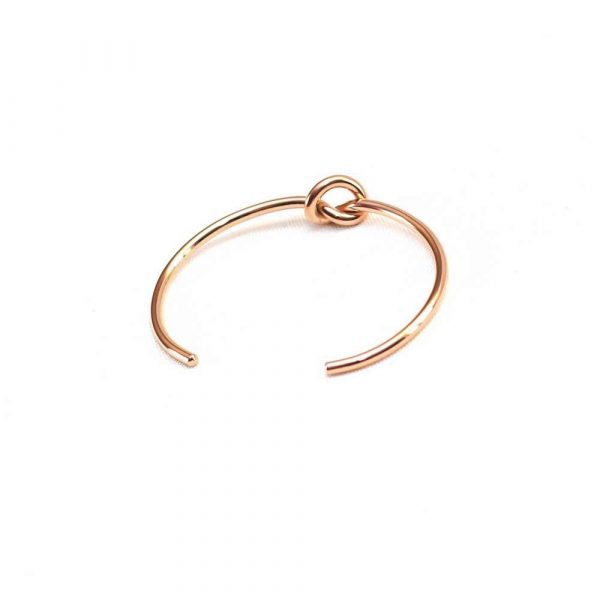 Rose Gold Knot Steel Bracelet - Image 2