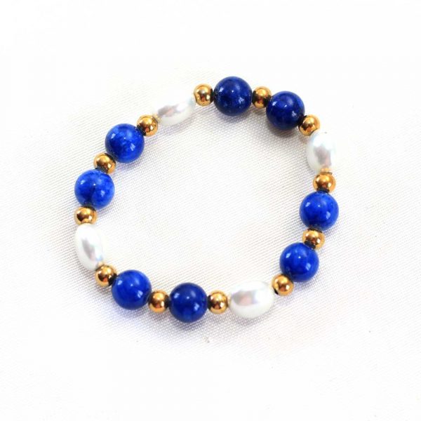 Blue Pearl Beaded Bracelet (Copy) - Image 2