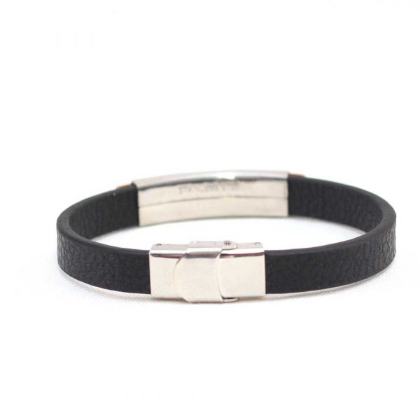  Black Emperor Leather Bracelet And Rose Gold Emblem  - Image 2