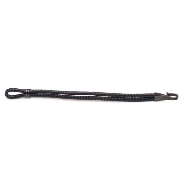 Double Braid Leather Strap Bracelet - Image 3