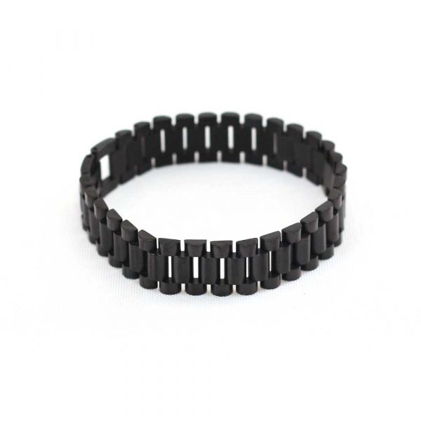Black Link Fashion Bracelet - Image 2