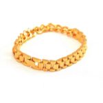 Gold Link And Chain Bracelet