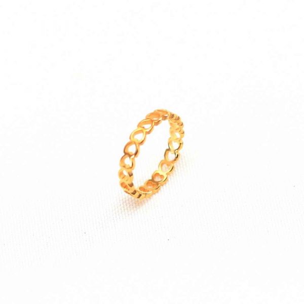 Athena Gold Brave Heart Ring  - Image 2