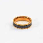 Gold And Black Fashion Ring