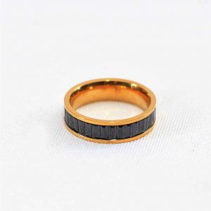 Gold And Black Fashion Ring