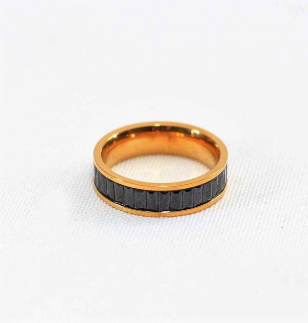 Gold And Black Fashion Ring
