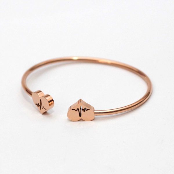Heartbeat Cuff Bracelet - Image 3