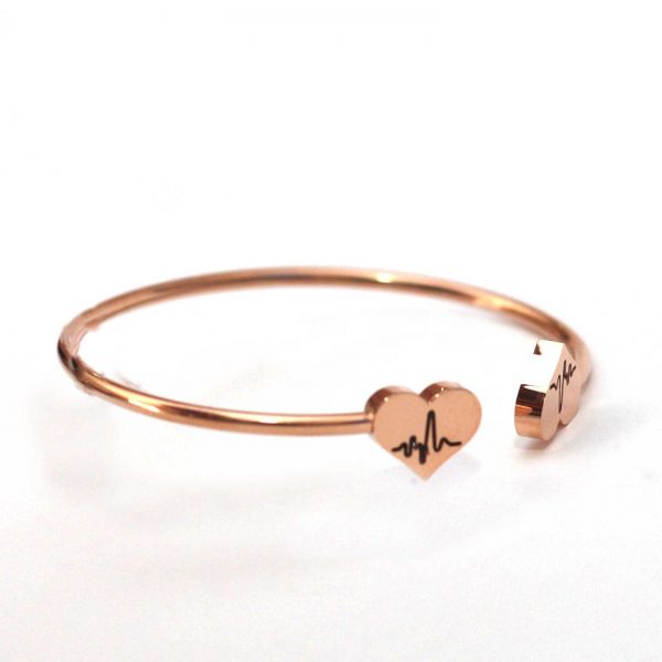 Heartbeat Cuff Bracelet - Image 2