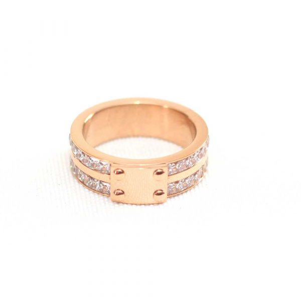Aphrodite Rose Gold Crystal Ring
