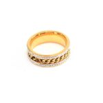 4K Gold Iced Chain Ring
