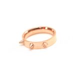 Rose Gold Spike Studded Ring