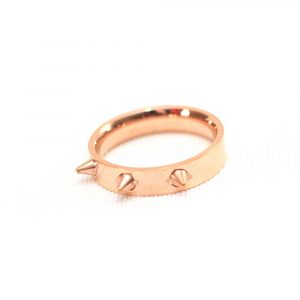 Rose Gold Spike Studded Ring