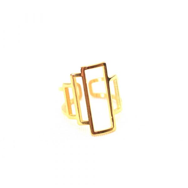 4K Gold Silhouette Ring - Image 2