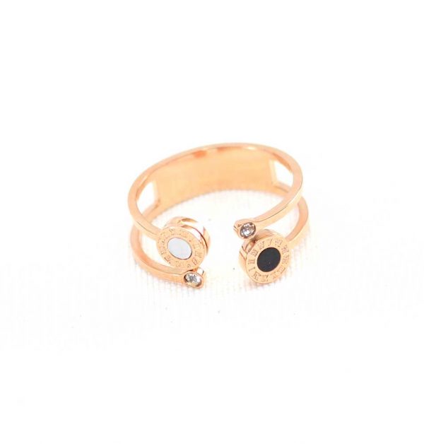 Double Gem Charm Ring