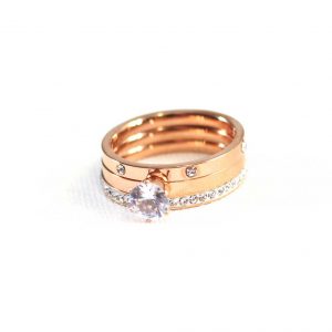 Rose Gold Moonstone Ring
