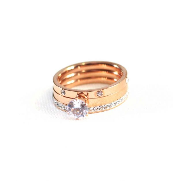 Rose Gold Moonstone Ring