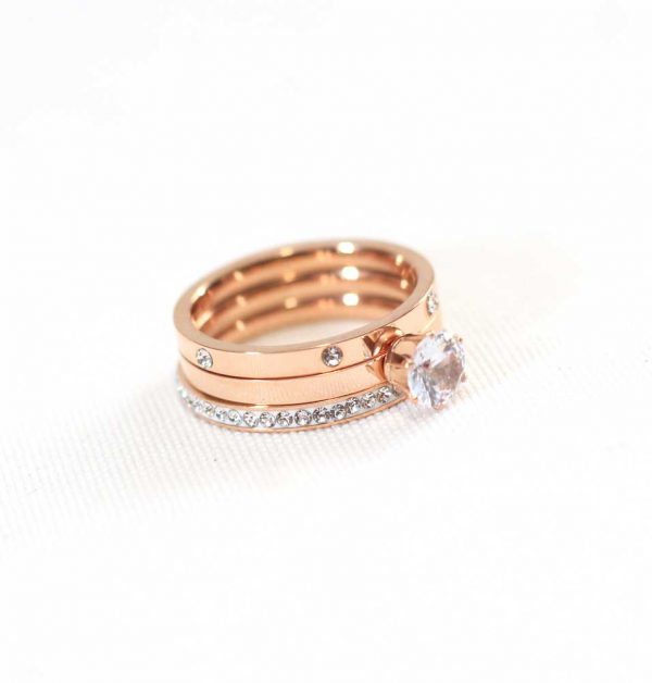 Rose Gold Moonstone Ring - Image 2