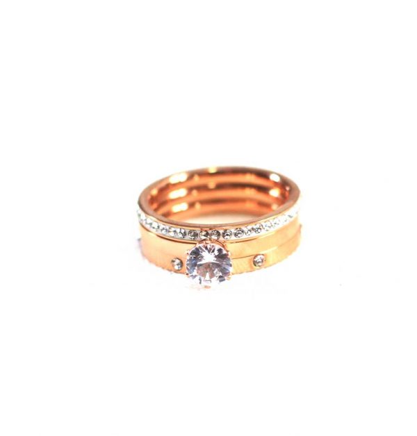 Rose Gold Moonstone Ring - Image 3