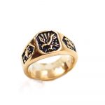 4k Gold Mini Bird Ring