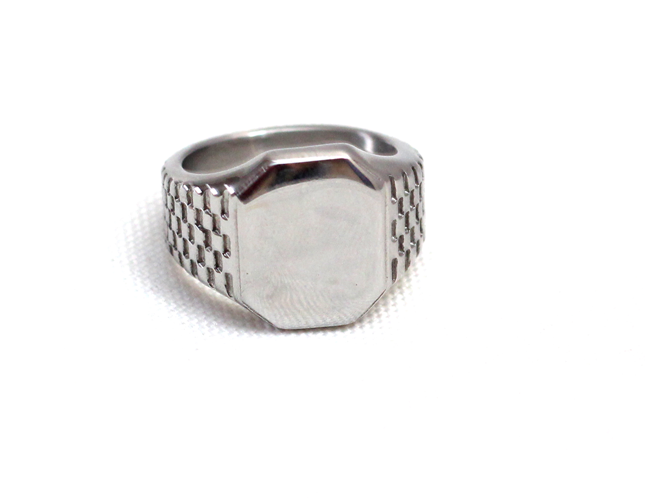 Stainless Steel Flat Top Ring
