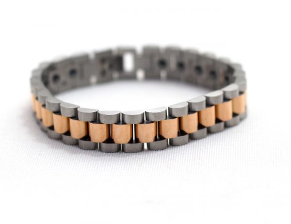 Prestige Silver & Rose Gold Bracelet